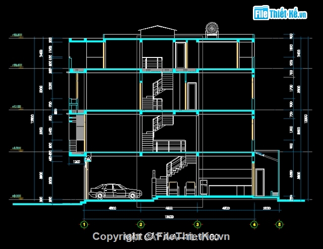 Mẫu nhà,File cad,mẫu